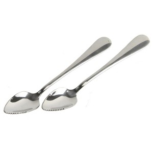 Chef Craft 2pc Serrated Edge Stainless Steel Grapefruit Spoons Set - 1 of 4