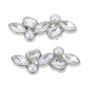 Unique Bargains Faux Pearl Candied Haws Shape Shoelace Charms 1 Pair - 1 of 4