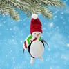 Italian Ornaments 6.5 Inch Holiday Waddleton Skating Penguin Tree Ornaments - 2 of 4