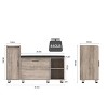 Shoe Storage Bench with Flip Drawer Shoe Cabinet, 8 Adjustable Metal Feet - 2 of 4