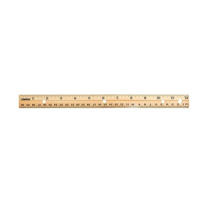 Staples 12" Wooden Ruler Imperial/Metric (51891) 2773009