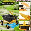 VINGLI Heavy Duty Dump Cart Wagon, 770LBS Quick-Release Dump Poly Wheelbarrow, 10in All-Terrain Pneumatic Tires Garden Wagon for Garden, Yard, Beach - 3 of 4