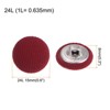 Unique Bargains DIY Craft Metal Shank Cotton Covered Round Sewing Buttons 20 Pcs - 2 of 4
