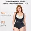 Women's Shapewear Tummy Control Bodysuit Open-Bust Brief Bodysuit High-Waist Thigh Slimmer Shapewear Fajas for Women, Black - 4 of 4