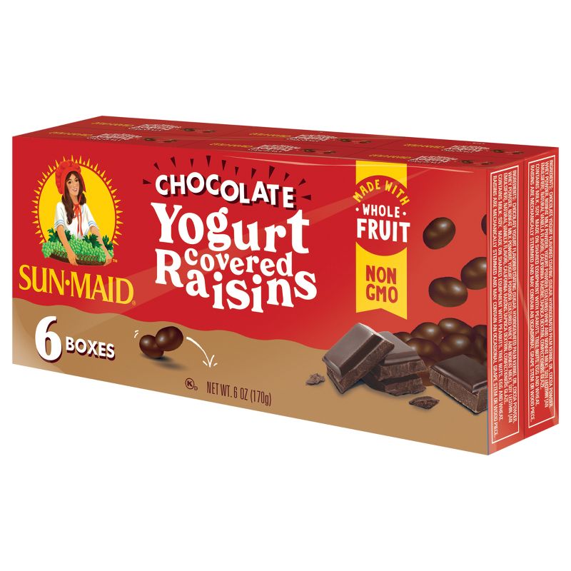 Sun Maid Chocolate Yogurt Raisins - 6ct, 5 of 17