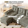 GDFStudio Noa Modern 104.7" 5-Seater U-Shaped Convertible Chenille Upholstered Sleeper Sofa with Removable Armrests - 4 of 4