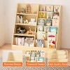 BABYYER Kids Bookshelf, 6 Tier Kids Wooden Bookshelf,  Children Toy Organizer,  for Nursery, Playroom and Classroom - 3 of 4