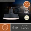 VAXCEL Hammond Steel 1 Light LED Compatible Dusk to Dawn Matte Black and White Industrial Outdoor Wall Lantern - 2 of 4