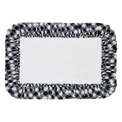 April & Olive Annie Buffalo Black Check Bathmat 20x30 VHC Brands