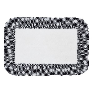 April & Olive Annie Buffalo Black Check Bathmat 20x30 VHC Brands - 1 of 3