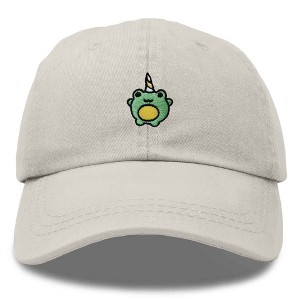 Dalix Froggy Unicorn Embroidered Cotton Dad Hat Baseball Cap Adjustable Mens Womens - 1 of 4