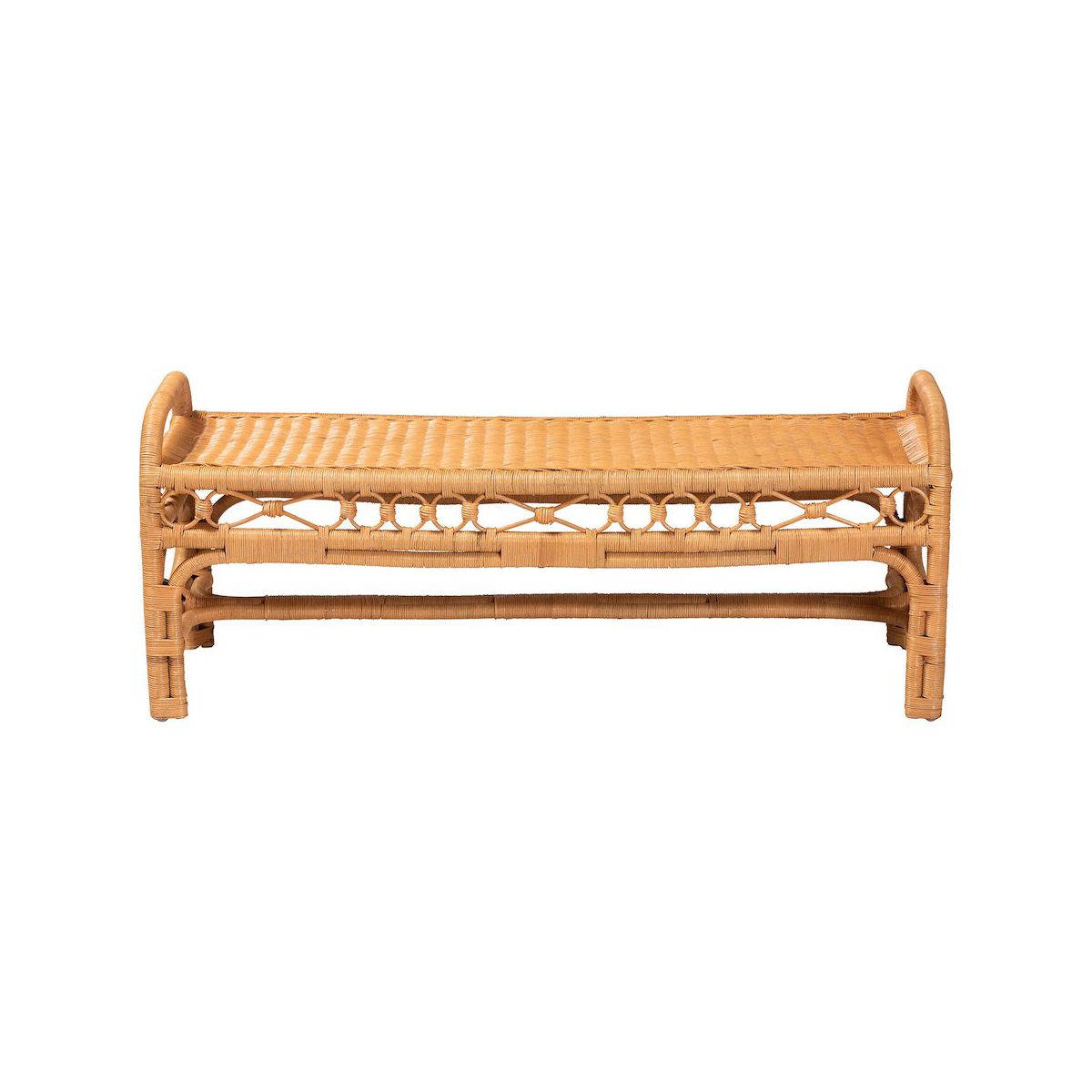 bali & pari,Ayala Natural Rattan Accent Bench - thumbnail 2