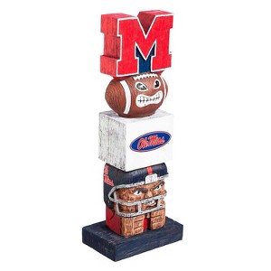 Evergreen NCAA Mississippi Old Miss Rebels FigurineTiki Totem, Team Colors, One Size - 1 of 1