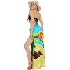 LA LEELA Women's Summer Sarong Bikini Wraps Cover up Wrap Skirt Bathing suit Swimwear Swimsuit Beach Coverup for Women One Size Green, Fish - 3 of 4