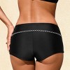 Women's Chic Black Swimsuit Bottoms with Geometric Trim Detail - Cupshe - 3 of 3