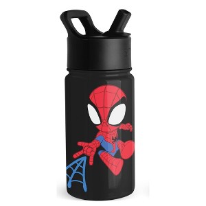 14oz Stainless Steel Summit Kids Water Bottle with Straw - Simple Modern - 1 of 4