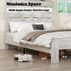 CAVINAS Industrial Metal Platform Bed Frame, Heavy-Duty Metal Full Size Bed Frame with Headboard, No Box Spring Needed, Large Under Bed Storage - 3 of 4