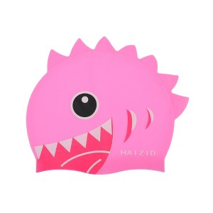 Unique Bargains Kid's Silicone Cartoon Shark Tooth Swim Cap 1 Pc - 1 of 4