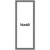PosterPalooza | Panoramic Distressed Black Picture Frame - UV Acrylic, Foam Board Backing, Hanging Hardware - 2 of 4