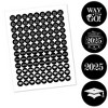 Big Dot of Happiness Graduation Cheers - Round Candy Labels 2025 Graduation Party Favors - Fits Hershey's Kisses (1 sheet of 108) - 2 of 4
