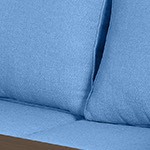 blue cushion/gray wicker