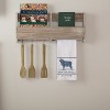 Sawyer Mill Blue Lamb Muslin Bleached White Tea Towel 19x28 - 4 of 4