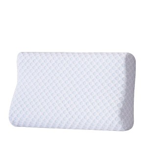 Dyonery 24" x 13.8" Neck Pillow Memory Foam Contour Pillow for Pain Relief Cervical Pillow for Sleeping, Orthopedic Pillow for Neck and Shoulder Pain - 1 of 4