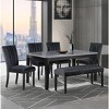 PAGED Bar Stools Set of 2, Modern Upholstered Counter Height Bar Chair with Back and Nailhead Trim for Bar, Kitchen, Dining Room - 2 of 4