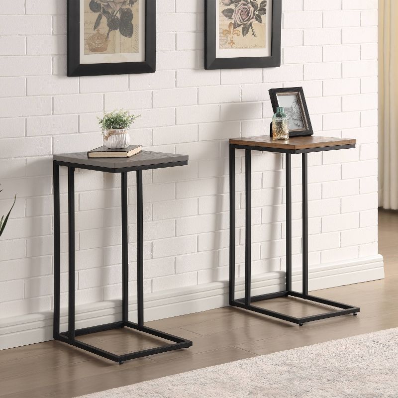 24/7 Shop At Home Embo Steel Side Table  , 5 of 7