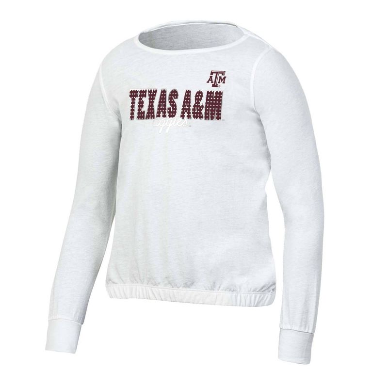 NCAA Texas A&#38;M Aggies Girls&#39; White Long Sleeve T-Shirt, 1 of 4