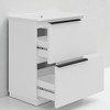30" Fluted Bathroom Vanity with Sink – Ceramic Basin, Soft Close Drawers,Split Storage,Freestanding Vanity Cabinet with 8" Faucet Compatibility - 4 of 4