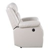 Wood Power Recliner with Pillow Top Arms and High-Density Foam Seating - 4 of 4