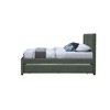 Meridian Furniture,Hudson Vegan Leather Twin Trundle Bed - 3 of 4