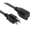 Sanoxy 2ft Outlet Saver Power Extension Cord (NEMA 5-15P to NEMA 5-15R) - 2 of 4