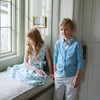 Hope & Henry Boys' Linen Short Sleeve Button Down Shirt, Kids - 4 of 4