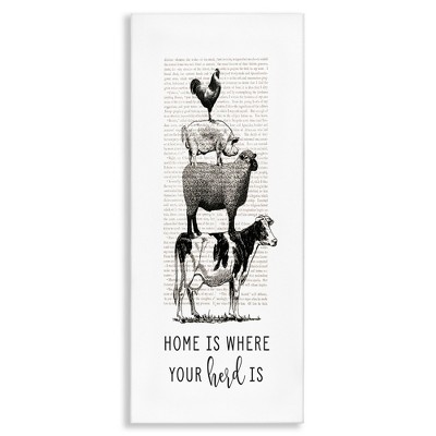 Stupell Industries Where Your Herd Family Animals, 20" x 48"