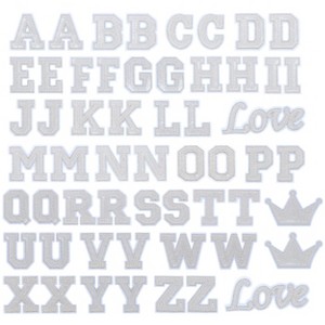 56 PCS Sequin Letter Iron On Patches A-Z Alphabet Varsity Letter Sewing Repair Preppy Glitter Hot-fix for Bag Shoes DIY Supplies - 1 of 4