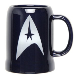 Vandor 80879 Star Trek 20 oz Ceramic Stein, Blue - 1 of 4