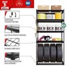 Atlas Shelving 5-Tier 36"x18"x72" Steel Boltless Shelving Load 4000lbs with Wire Deck Hammertone: Adjustable Rust-Resistant Storage Racks - 3 of 4