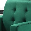 HOMLUX 27.5"W Velvet Accent Arm Chair with Tufting - 3 of 4