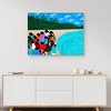 30" x 40" Chou Chou Beach by Synthia Saint James Canvas Art Print - Masterpiece Art Gallery - 3 of 4