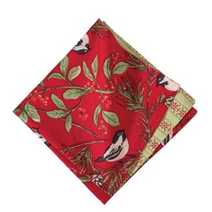 C&F Home Chickadee Red Napkin Set of 6 - 1 of 4