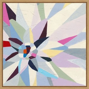 Amanti Art Geometric Dahlia I by June Erica Vess Framed Canvas Wall Art - 1 of 4
