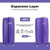 Whisen 3-Piece Set(20/24/28 in.) Luggage Sets Hardshell Lightweight Suitcase with TSA Lock - 4 of 4