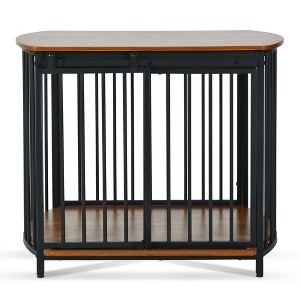 Maliang 31.5"L x 23.03"W x 25.87"H Dog Crate for Small and Medium Dogs, Wooden Cage Indoor Kennel Furniture - 1 of 4