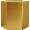 Meridian Furniture,Hexagon Brushed Gold End Table - 4 of 4