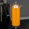 65L/17 Gallon Heavy Duty Stainless Steel Tall Commercial Trash Can, Push Lid Kitchen Waste Bin, for Home Office Restaurant - 4 of 4