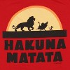 Seven Times Six Disney The Lion King T Shirt Boys Hakuna Matata Trio Sunrise Silhouette T-Shirt Red - 2 of 3
