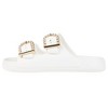 FOAMWALK Womens' Sandals - Comfortable Double Buckle Beach Slides, Everyday Women's Slide Sandals - 3 of 4