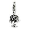 Black Bow Jewelry Sterling Silver Palm Tree Clip-on Bead Charm - 3 of 4